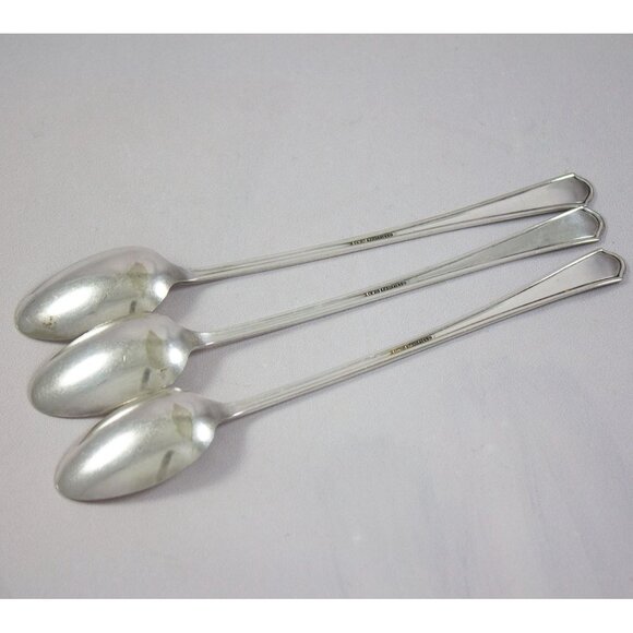 Antique Fairfield Silverplate Iced Tea Spoons c. 1910-1920 FAP5 - Picture 2 of 9